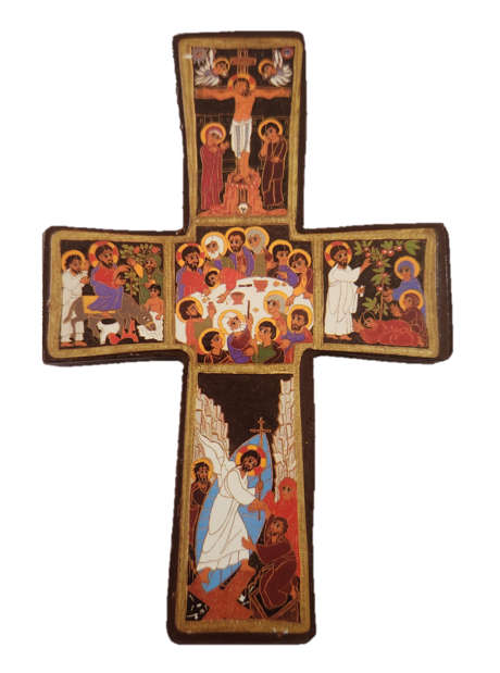 "La Croix de Paques" translated " The Cross of Easter" Icon - 14 x 9cm - Replica