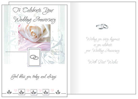 To Celebrate Your Wedding Anniversary - Greeting card
