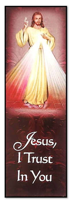 Jesus, I trust in You - Chaplet of Divine Mercy bookmark
