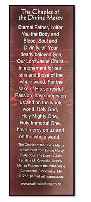 Jesus, I trust in You - Chaplet of Divine Mercy bookmark