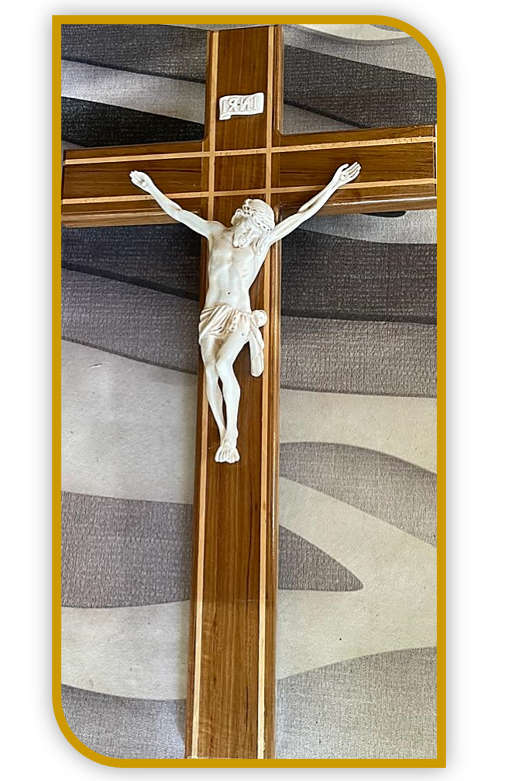 100cm Kiaat Solid Wood with Beech wood inlay - Vanilla Corpus
