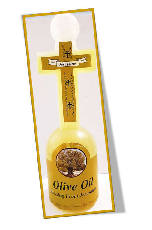 Blessings from Jerusalem - Olive Oil - Cross Bottle 150ml