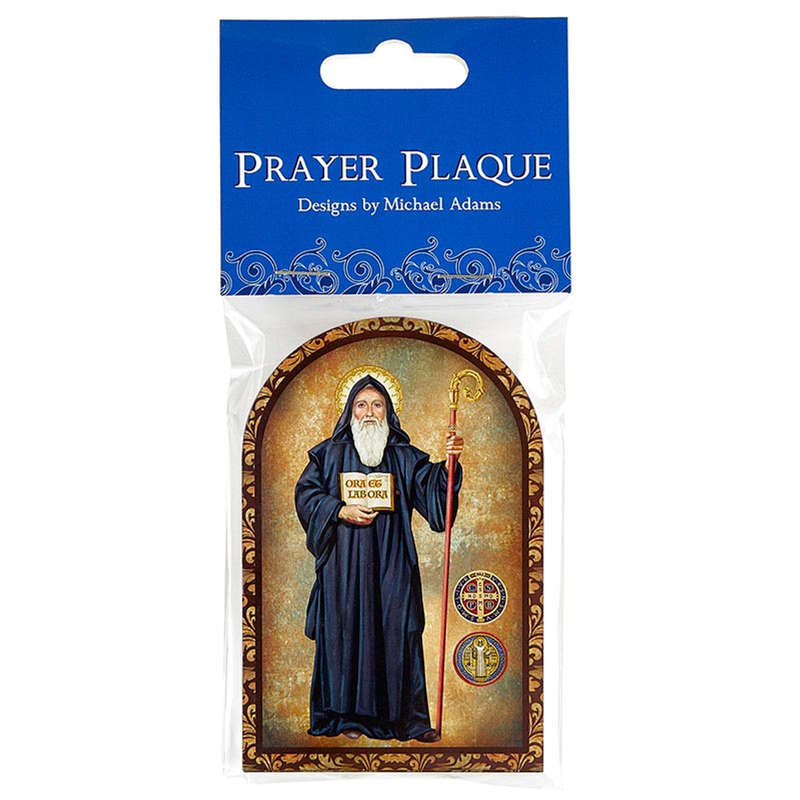 St Benedict Standing/Wall Plaque