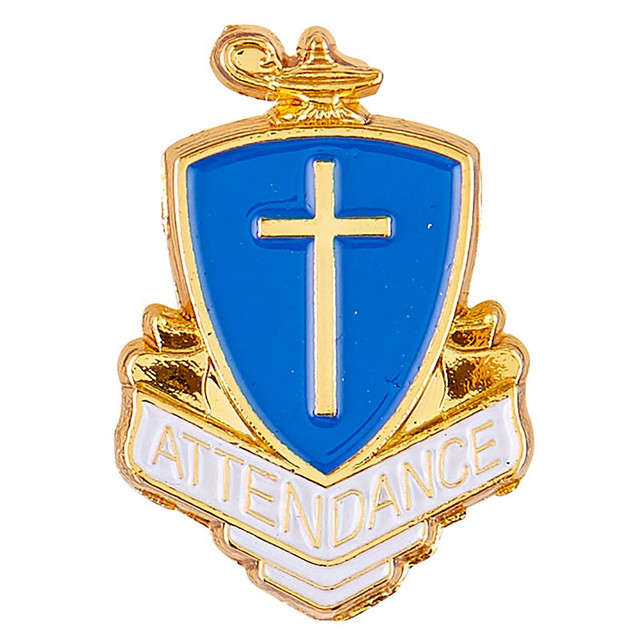 Cross Attendance Lapel Pin
