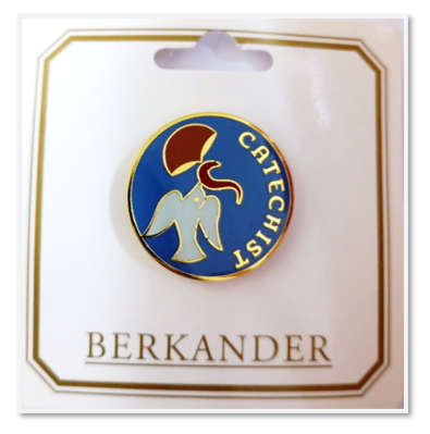 Catechist Enamel Gold Plated Lapel Pin