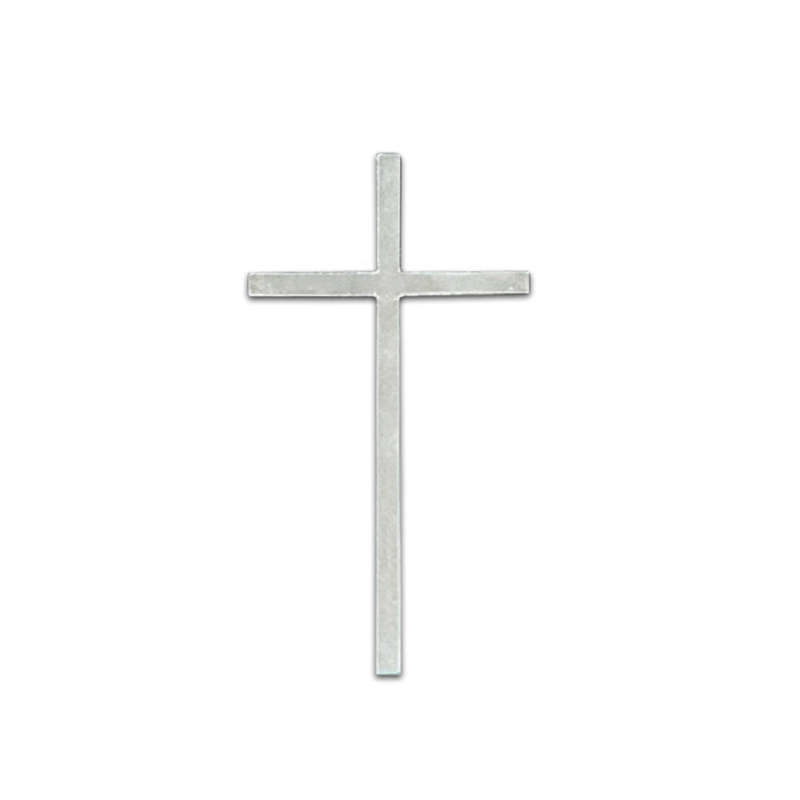10.5cm Simple Silver Cross in Gift Box