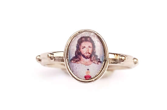 Sacred Heart Rosary Ring