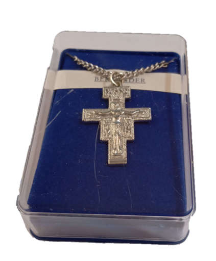 San Damiano Cross Pendant Necklace in Gift Box