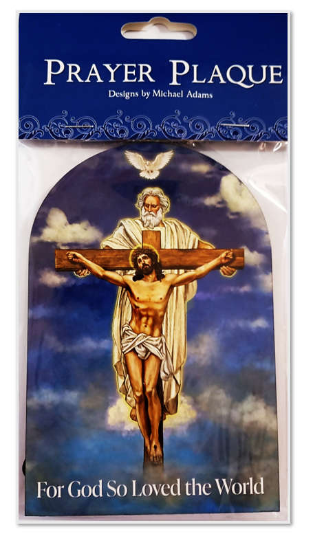 Trinity - For God So Loved the World Desk Plaque - Designed Michael Adams