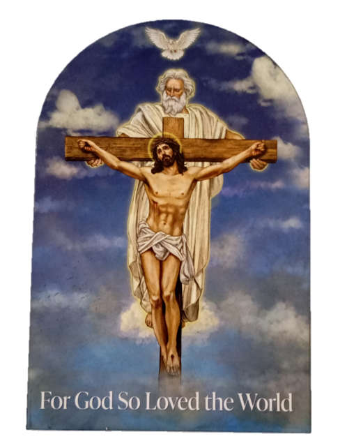Trinity - For God So Loved the World Desk Plaque - Designed Michael Adams