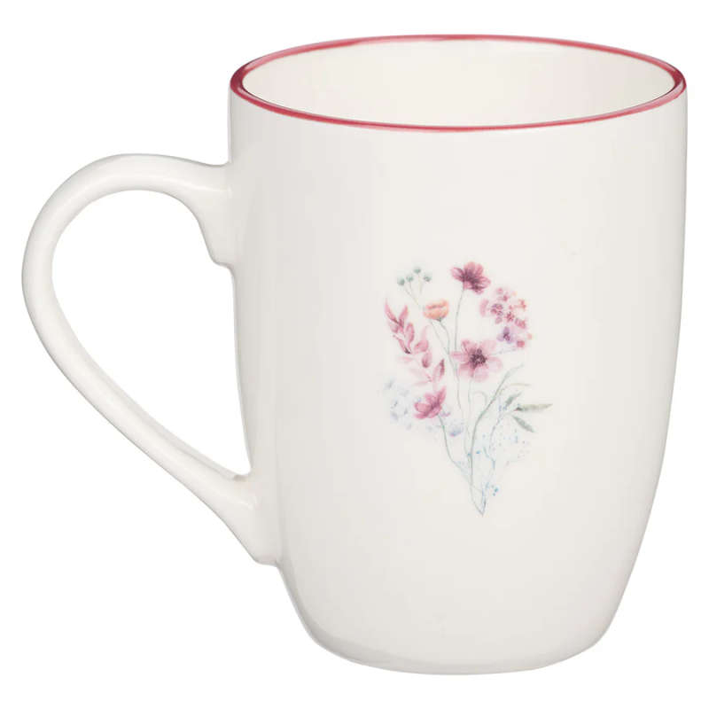 Plans To Give You Hope And A Future Floral Ceramic Mug - Jeremiah 29:11