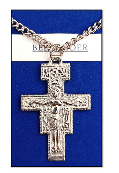San Damiano Cross Pendant Necklace in Gift Box