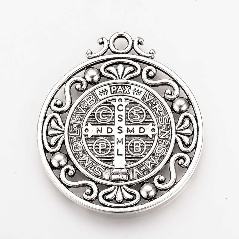 St Benedict Pendant - 38mm in diameter
