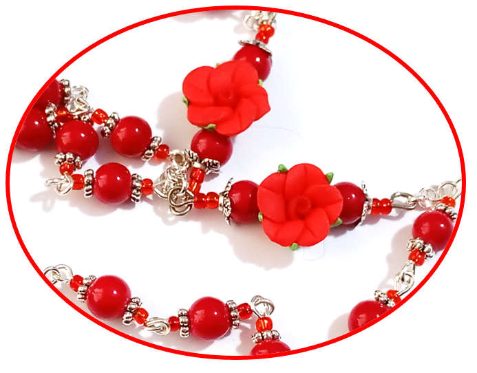 Red Roses for a Queen Rosary - Unique