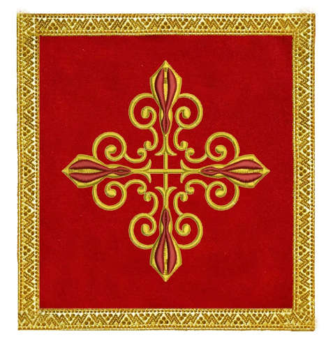 Ornate Golden Cross - Red Pall