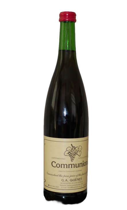750ml Sacramental Wine - Quenet Unfermented Communion Wine (SHIPPED AT OWN RISK)