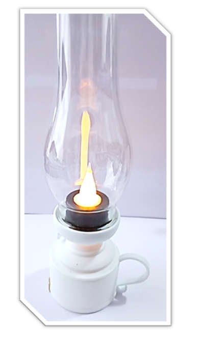 18cm LED Lamp - white