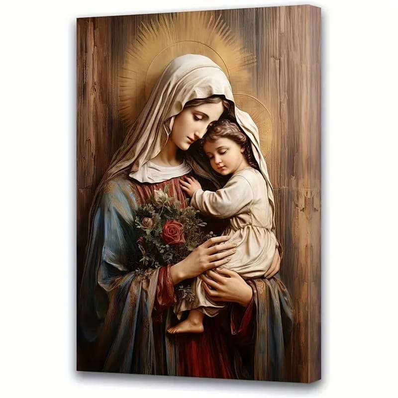 Unframed Madonna & Child Canvas Print - 30 x 45cm
