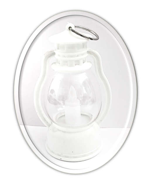 9cm LED Lantern - White