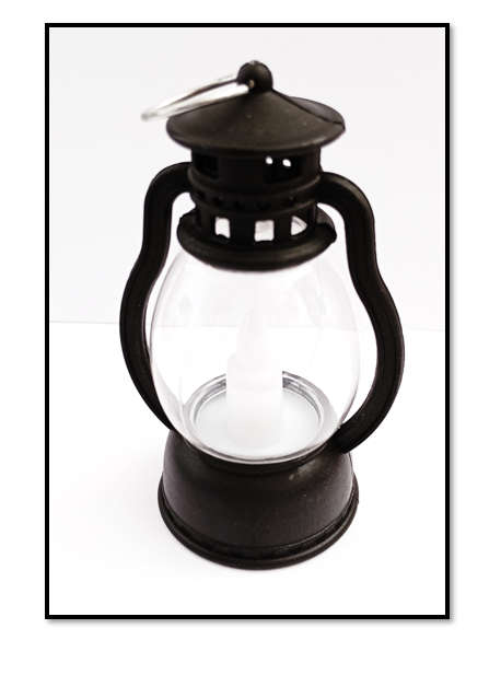 9cm LED Lantern - Black