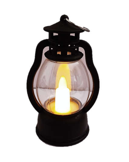 9cm LED Lantern - Black