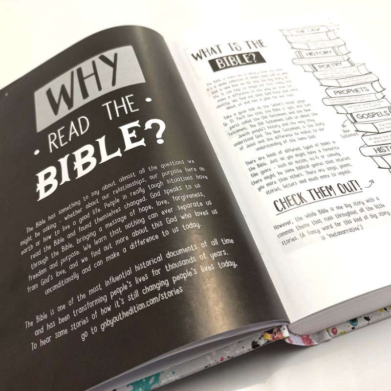 Good News Bible -  Full Color Hardcover Interactive Youth Edition Bible