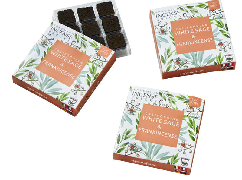 White Sage & Frankincense Aroma Fume Briquettes