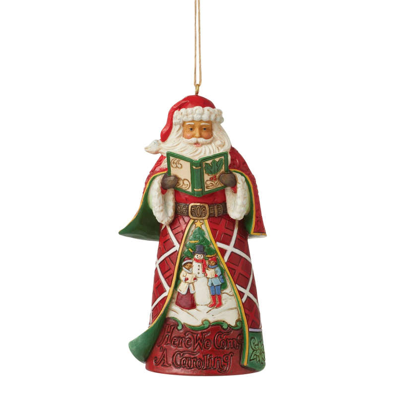 Caroling Song Santa - Jim Shore - Hanging 11.5cm