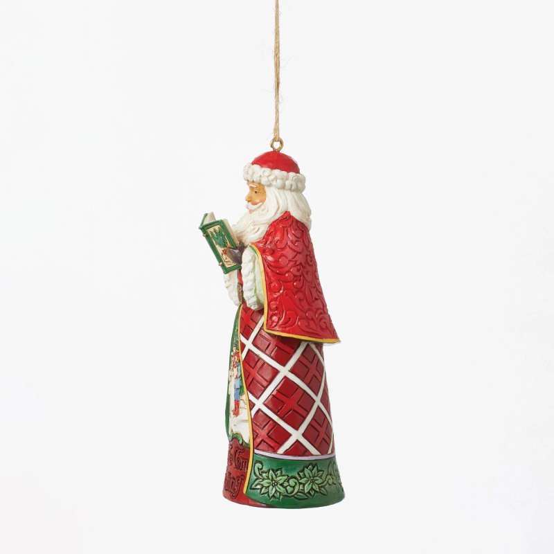 Caroling Song Santa - Jim Shore - Hanging 11.5cm