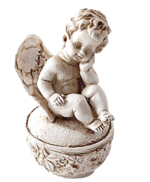 Cherub Angel Rosary Holder