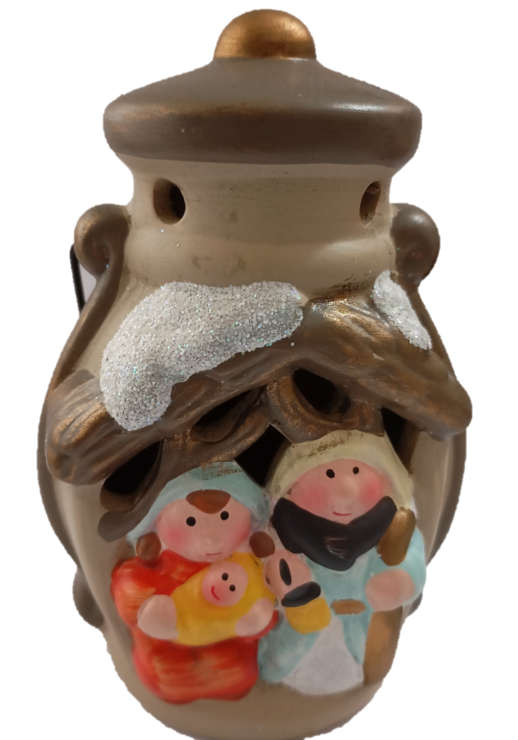 Nativity Lantern with Lights
