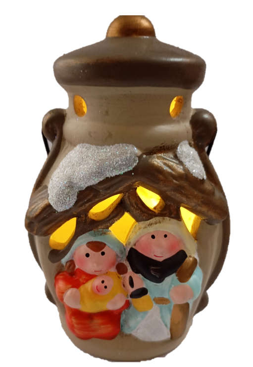 Nativity Lantern with Lights