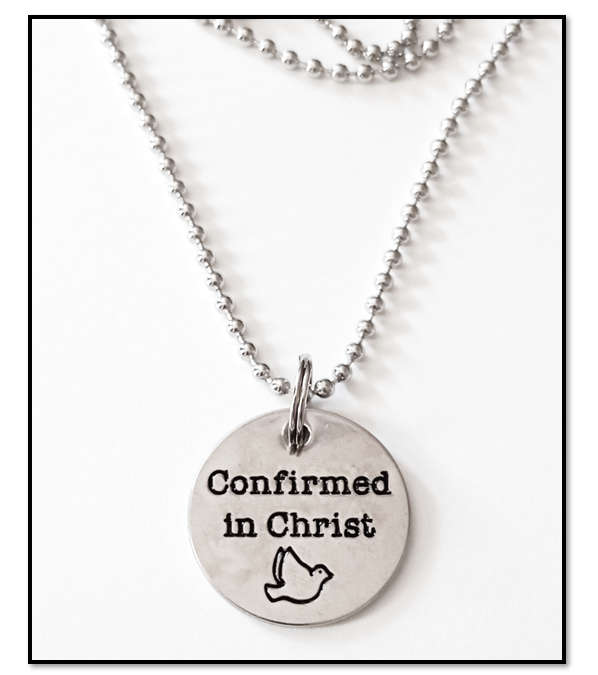 Confirmed in Christ - Pendant with ball chain