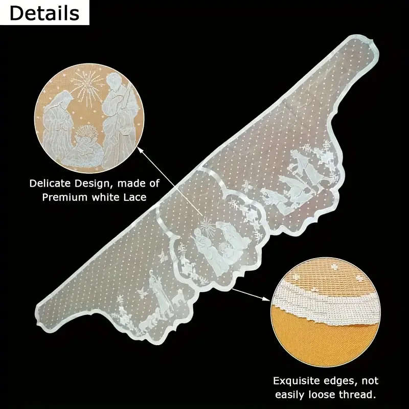226cm Lace Nativity Altar Frontal