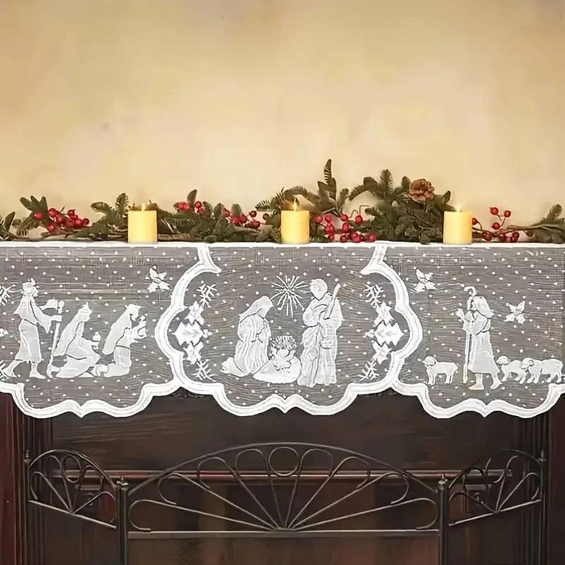 226cm Lace Nativity Altar Frontal