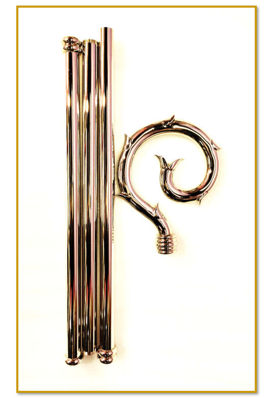 Golden Crozier / Leaf Design - 170cm - Imported Item