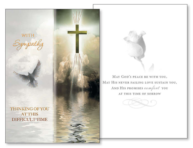 With Sympathy - Thinking of you at this Difficult time - Greeting Card