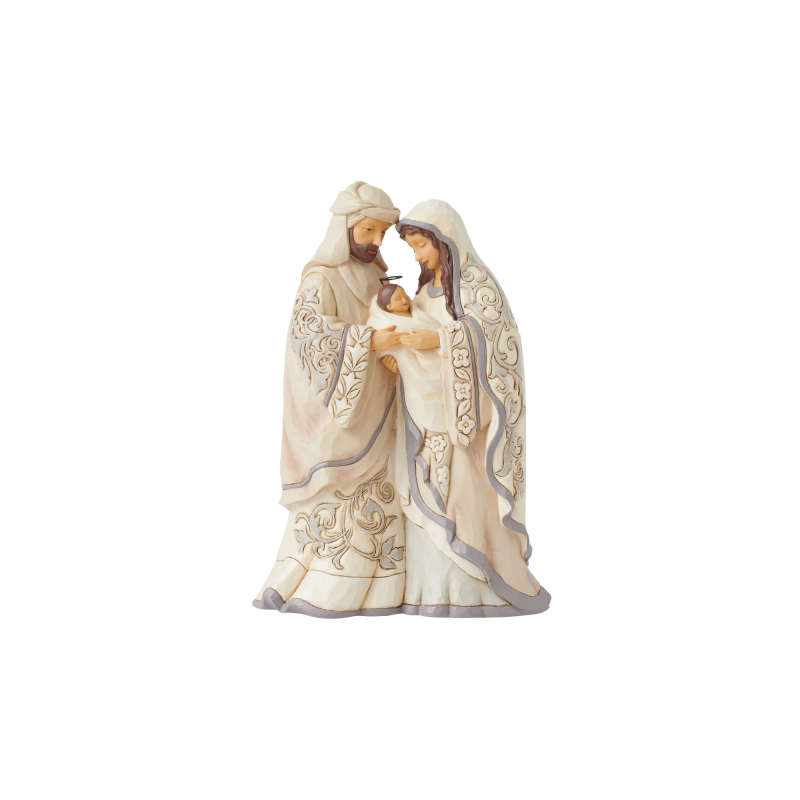 Jim Shore 23cm - "The Greatest Give of All" White Woodland Collection