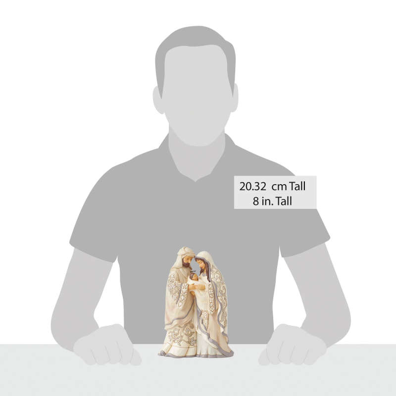 Jim Shore 23cm - "The Greatest Give of All" White Woodland Collection