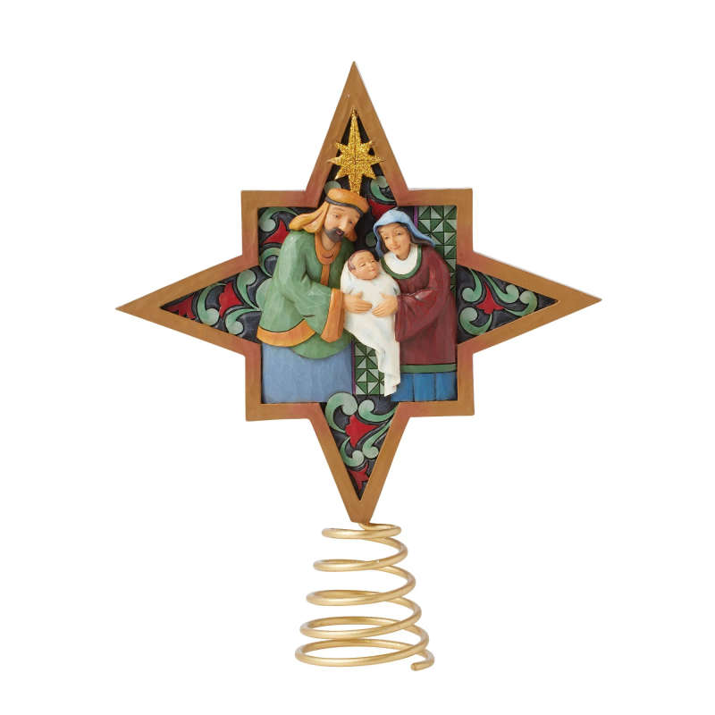 Jim Shore - Nativity Christmas Tree Topper (double sided)