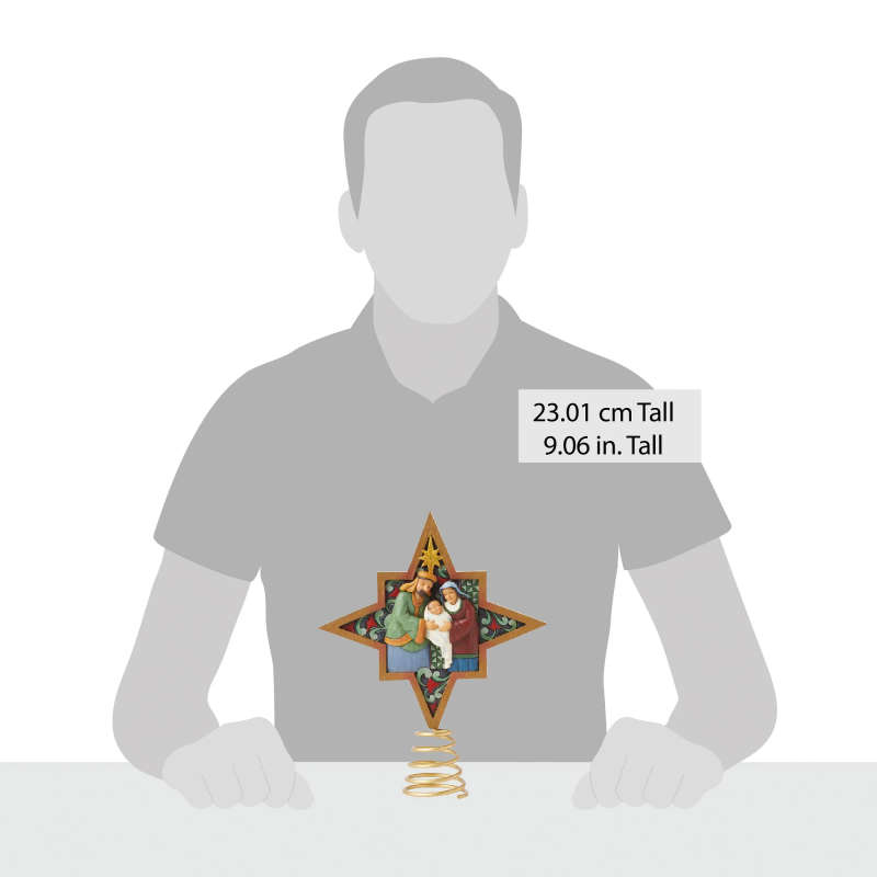 Jim Shore - Nativity Christmas Tree Topper (double sided)