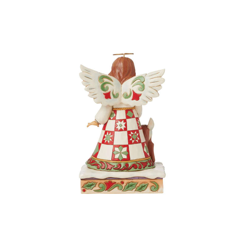 Jim Shore - Angel & Deer - "An angelic Touch" - 16cm tall