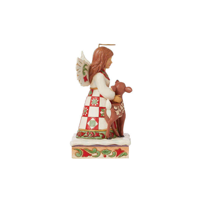 Jim Shore - Angel & Deer - "An angelic Touch" - 16cm tall
