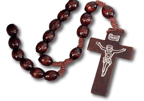 Wooden Rosary Knotted