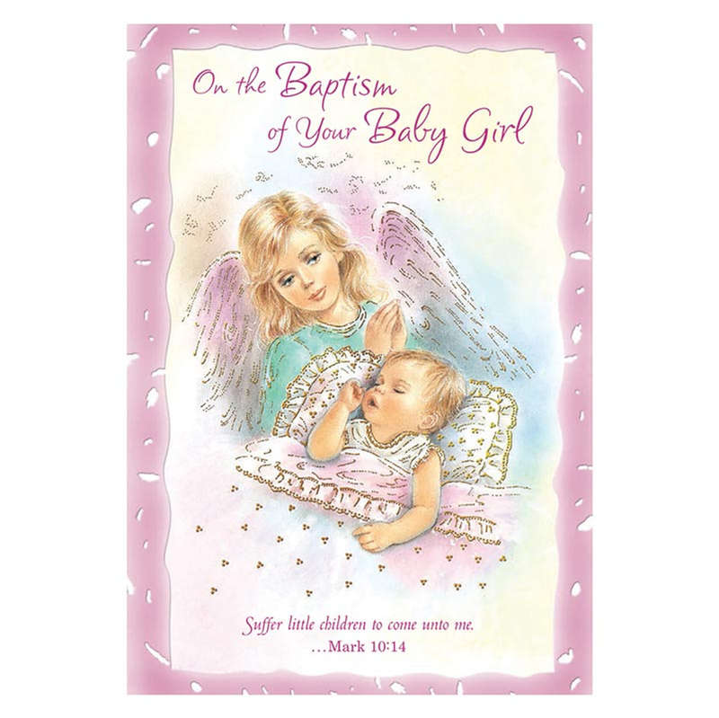 On The Baptism of Your Baby Girl - Greeting Card