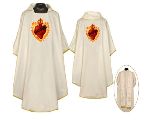Heart of Jesus Chasuble & Stole - in all Liturgical colours