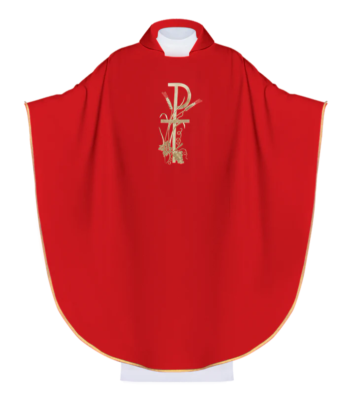 Haftina House - PAX Chasuble with Vines, Grapes and Wheat - Polish Import