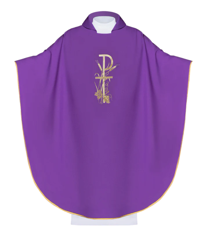 Haftina House - PAX Chasuble with Vines, Grapes and Wheat - Polish Import