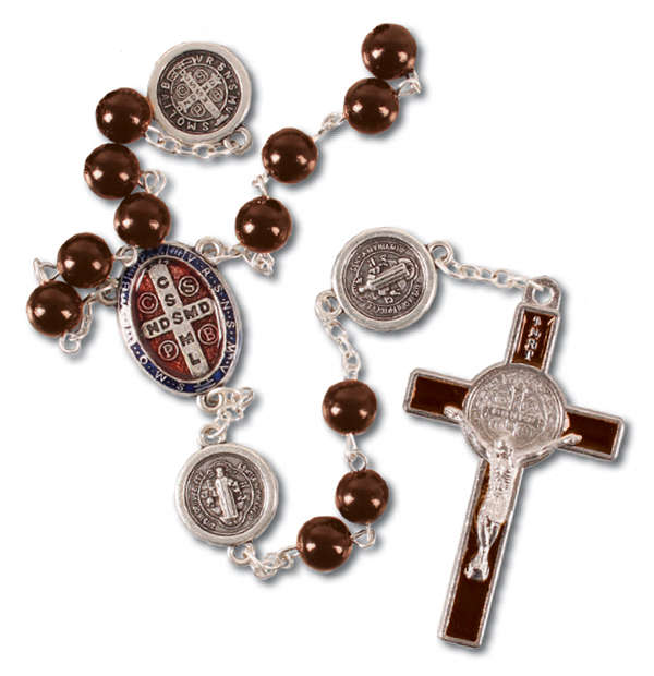 St Benedict 8mm Rosary with St Benedict Mysteries