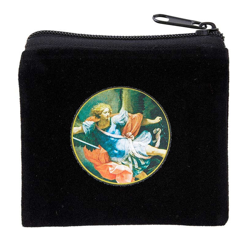 St Michael Rosary Zipper Bag